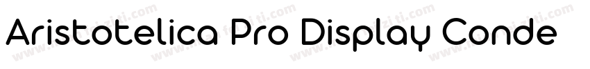 Aristotelica Pro Display Condensed字体转换
